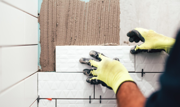 瓷磚膠那樣用，瓷磚多長時間都不可能掉